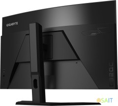 Монитор Gigabyte 31.5" G32QC A черный VA LED 1ms 16:9 HDMI HAS 350cd 178гр/178гр 2560x1440 165Hz DP 2K USB 7.8кг