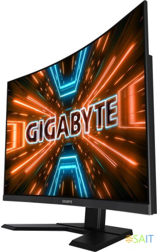 Монитор Gigabyte 31.5" G32QC A черный VA LED 1ms 16:9 HDMI HAS 350cd 178гр/178гр 2560x1440 165Hz DP 2K USB 7.8кг