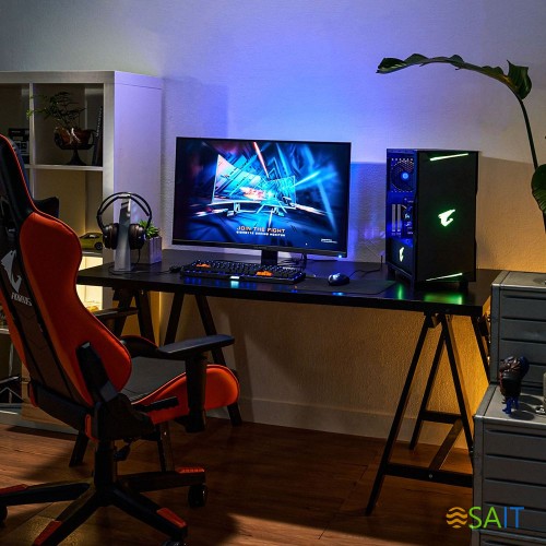 Монитор Gigabyte 31.5" G32QC A черный VA LED 1ms 16:9 HDMI HAS 350cd 178гр/178гр 2560x1440 165Hz DP 2K USB 7.8кг