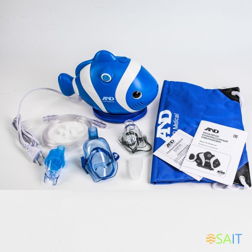 Ингалятор A&D CN-232kids компрессорный стационарный синий