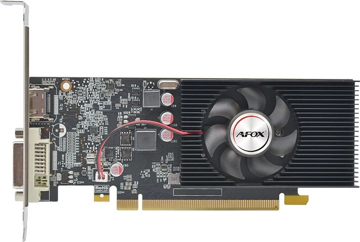 Видеокарта Afox PCI-E 3.0 AF1030-2048D5L7 NVIDIA GeForce GT 1030 2Gb 64bit GDDR5 1228/6000 DVIx1 HDMIx1 HDCP Ret low profile