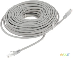 Патч-корд Premier PP31-20M-LSZH 1Гбит/с UTP 4 пары cat.5E CCA molded 20м серый RJ-45 (m)-RJ-45 (m)