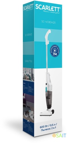Пылесос ручной Scarlett SC-VC80H23 600Вт белый/черный