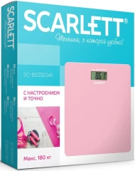 Весы напольные электронные Scarlett SC-BS33E041 макс.180кг розовый