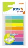 Закладки самокл. пластиковые Stick`n 26073 45x8мм 8цв.в упак. 20лист Z-сложения