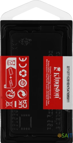 Память DDR5 32GB 4800MHz Kingston KVR48S40BD8-32 Valueram RTL PC5-38400 CL40 SO-DIMM 262-pin 1.1В dual rank Ret