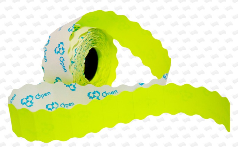 Этикет-лента 26Х12 сег.:12x26мм самоклей. 1000шт/рул (упак.:10шт) ассорти