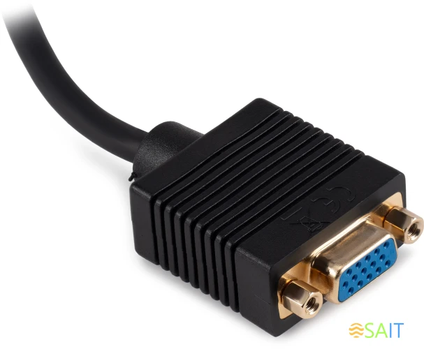 Переходник Buro DVI-D (m) VGA (f) 0.23м (BU-DVI-VGA) черный