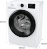 Стиральная машина Gorenje WPNEI72SA1SWIFI/C класс: A+++ загр.фронтальная макс.:7кг белый инвертор