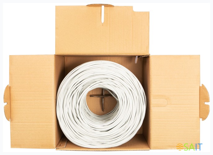 Кабель сетевой Buro BU-CCA-050FTP FTP 4 пары cat.5E solid 0.50мм CCA 305м серый