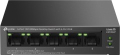 Коммутатор TP-Link LS105LP (L2) 5x100Мбит/с 4PoE 41W неуправляемый