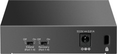 Коммутатор TP-Link LS105LP (L2) 5x100Мбит/с 4PoE 41W неуправляемый