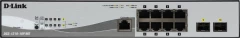 Коммутатор D-Link DGS-1210-10P/ME/B1A 8x1Гбит/с 2SFP 8PoE управляемый