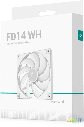 Вентилятор для корпуса Deepcool FD14 140х140x25 белый 4-pin 25.6дБ (R-FD14-WHNPN1-G) Ret