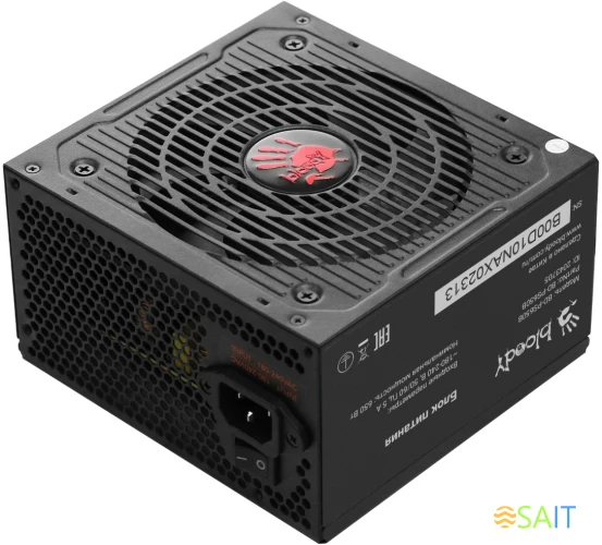 Блок питания Bloody ATX 650W BD-PS650B 80+ bronze (20+4pin) APFC 120mm fan 6xSATA RTL