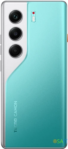 Смартфон Tecno Camon 40 Pro 256Gb 8Gb зеленый моноблок 3G 4G 2Sim 6.78" 1080x2436 Android 15 50Mpix 802.11 a/b/g/n/ac NFC GPS GSM900/1800 GSM1900 Protect FM