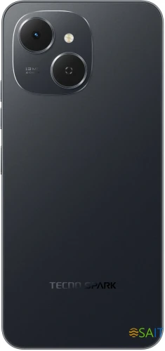 Смартфон Tecno Spark 40C 256Gb 8Gb черный моноблок 3G 4G 2Sim 6.67" 720x1600 Android 15 13Mpix 802.11 a/b/g/n/ac/ax GPS GSM900/1800 Protect FM microSD max1024Gb