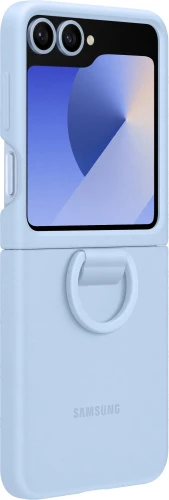 Чехол (клип-кейс) Samsung для Samsung Galaxy Z Flip6 Silicone Case Silicone Case Flip 6 (F741) голубой (EF-PF741TLEGRU)